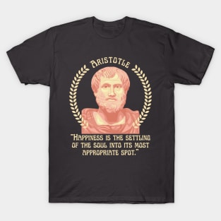 Aristotle Portrait and Quote T-Shirt